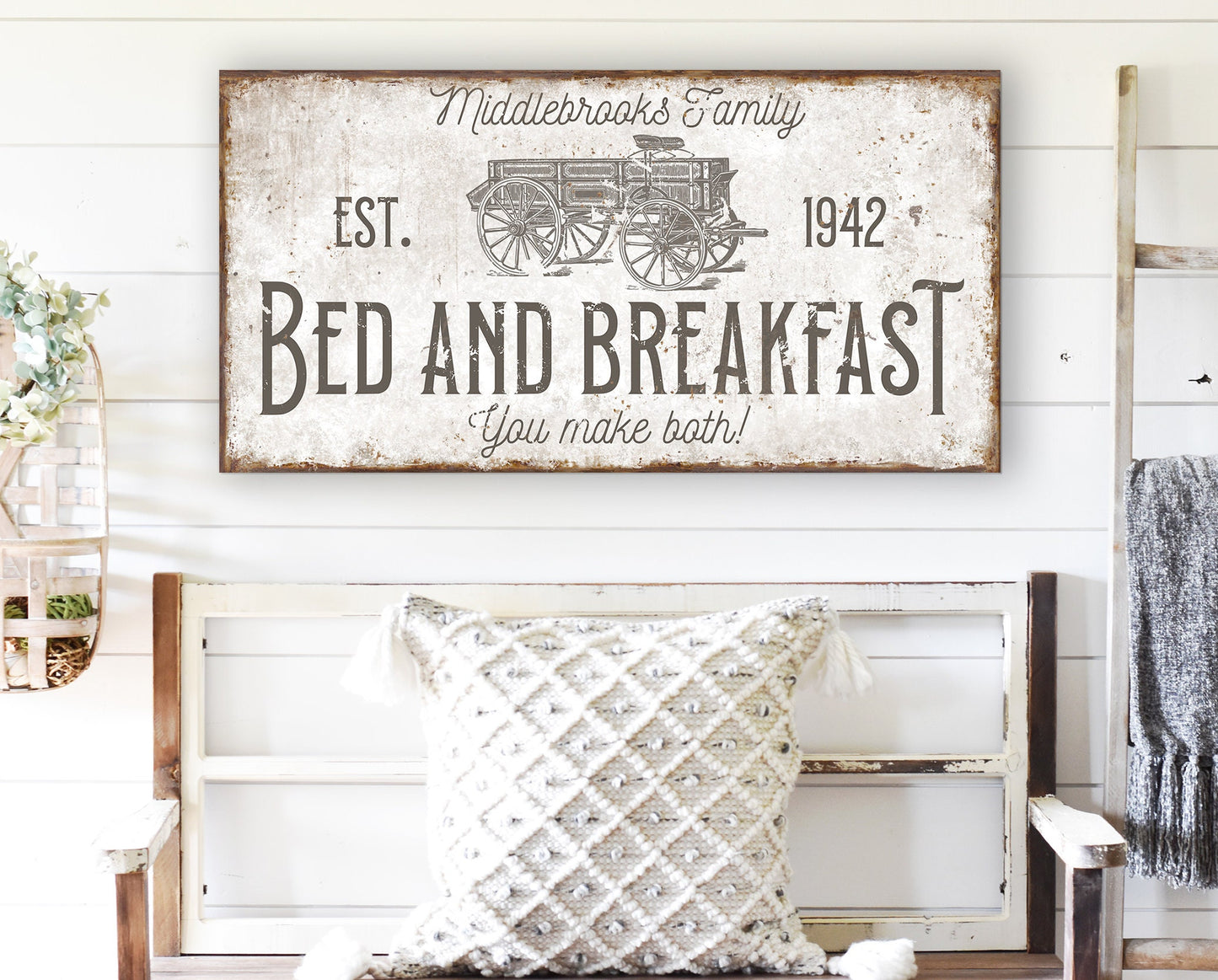 CUSTOM BED AND BREAKFAST SIGN