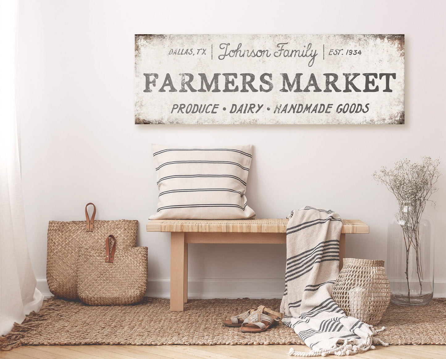CUSTOM FARMERS MARKET SIGN