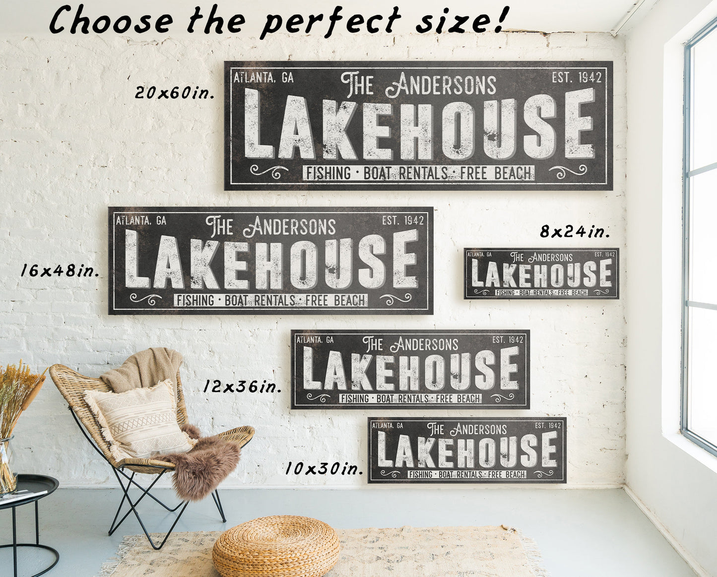 CUSTOM LAKE HOUSE SIGN