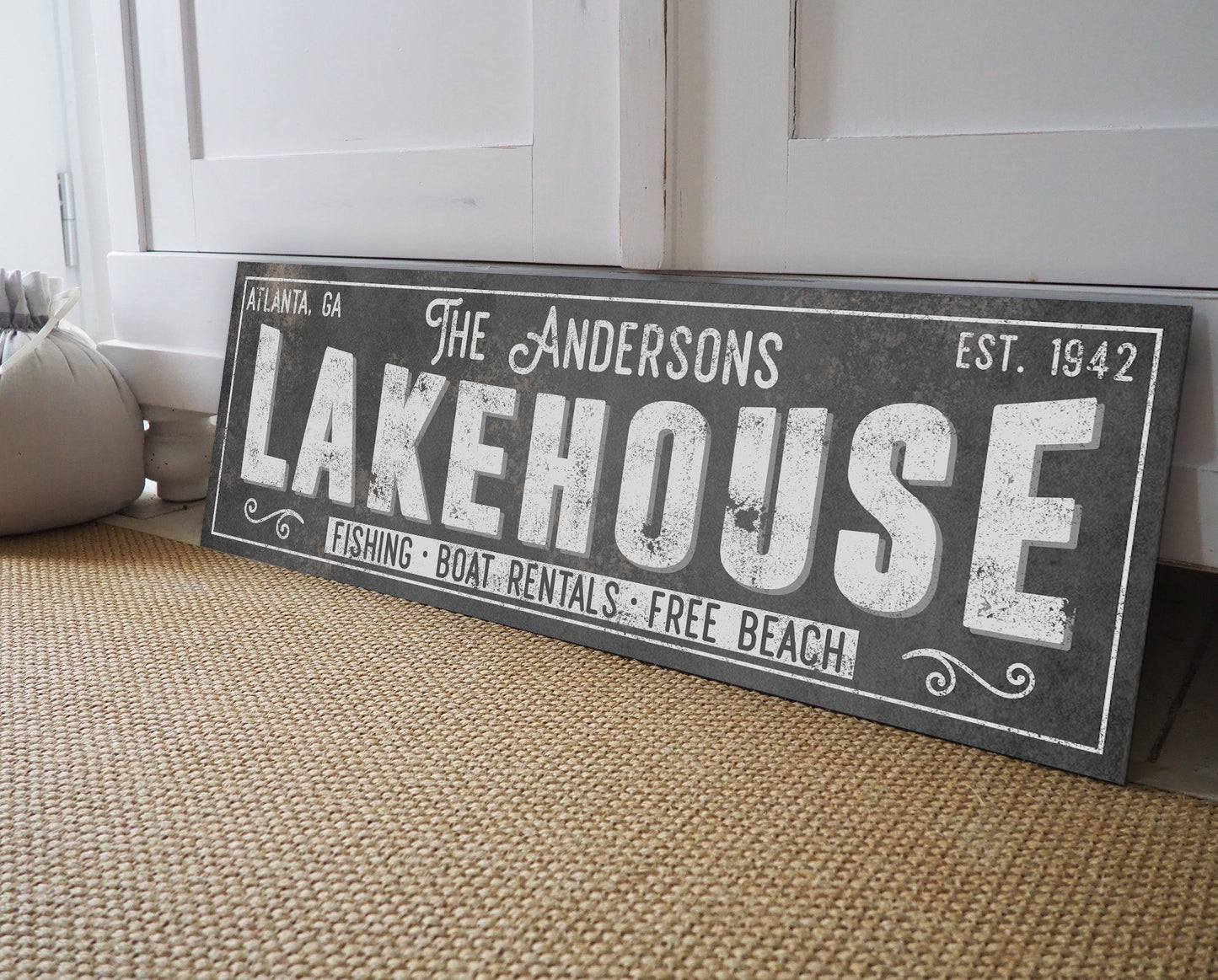 CUSTOM LAKE HOUSE SIGN
