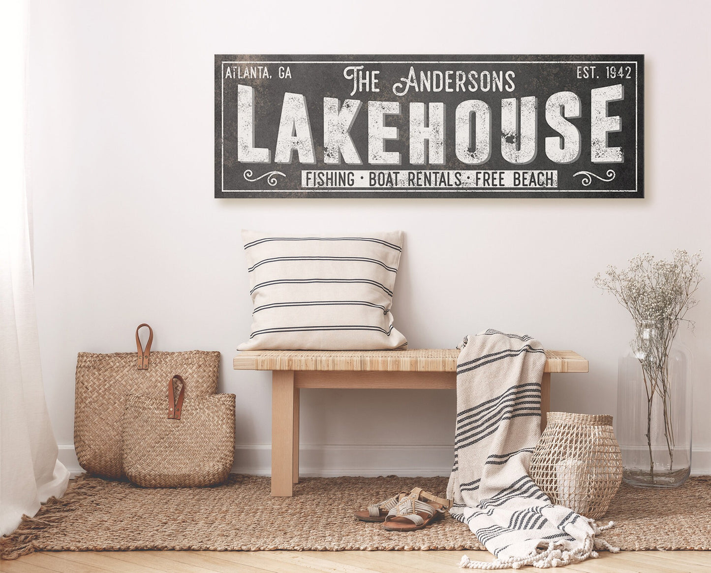 CUSTOM LAKE HOUSE SIGN