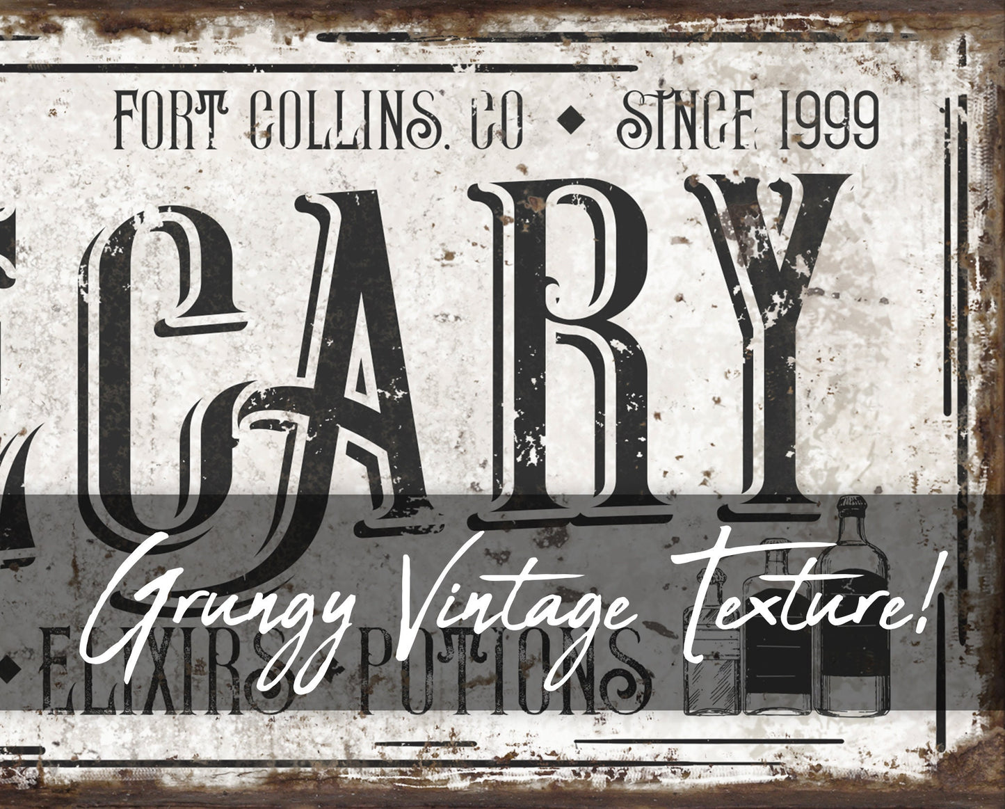 CUSTOM APOTHECARY SIGN
