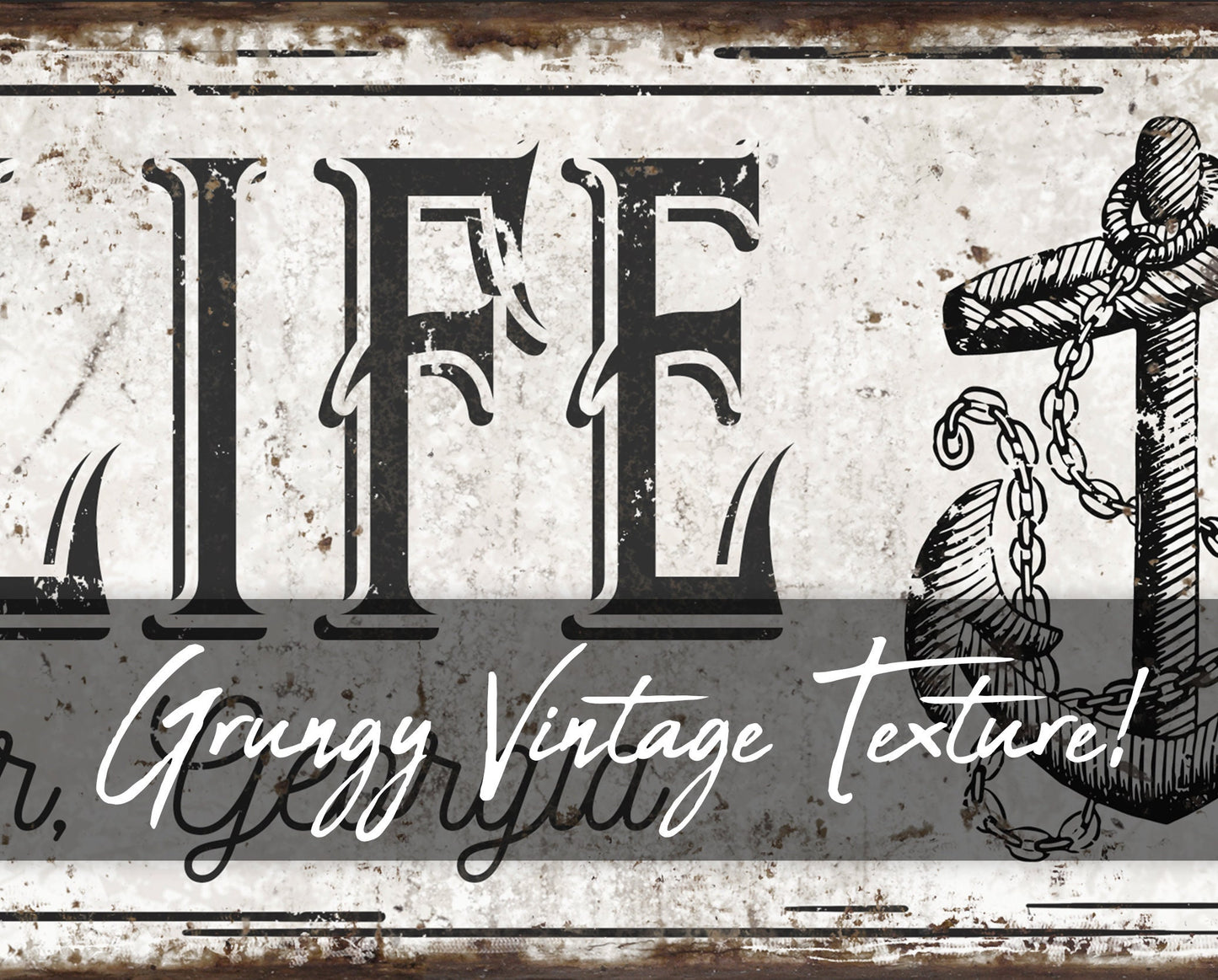 CUSTOM LAKE LIFE SIGN