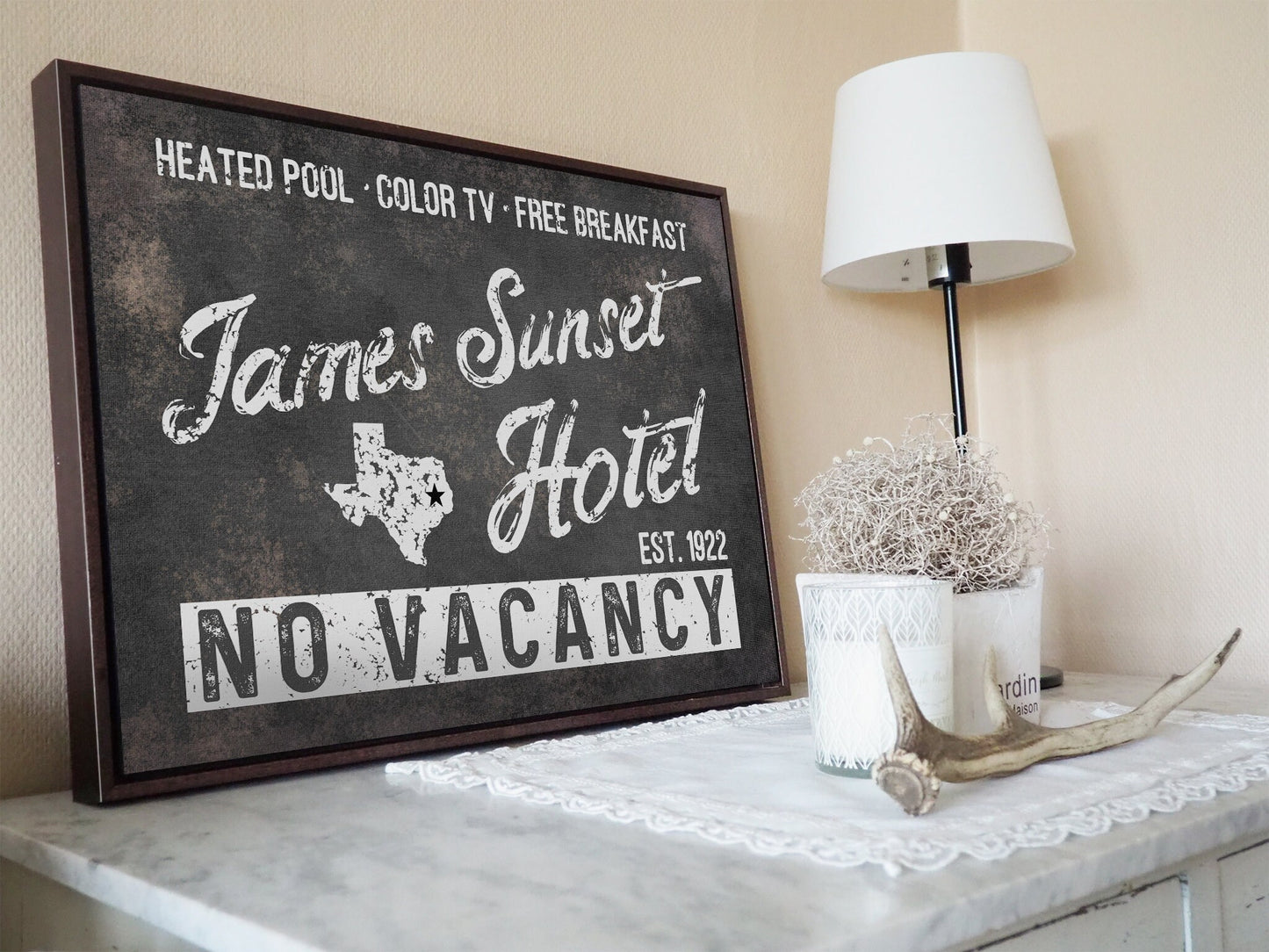 CUSTOM HOTEL SIGN