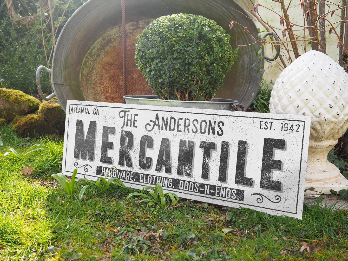 CUSTOM MERCANTILE SIGN