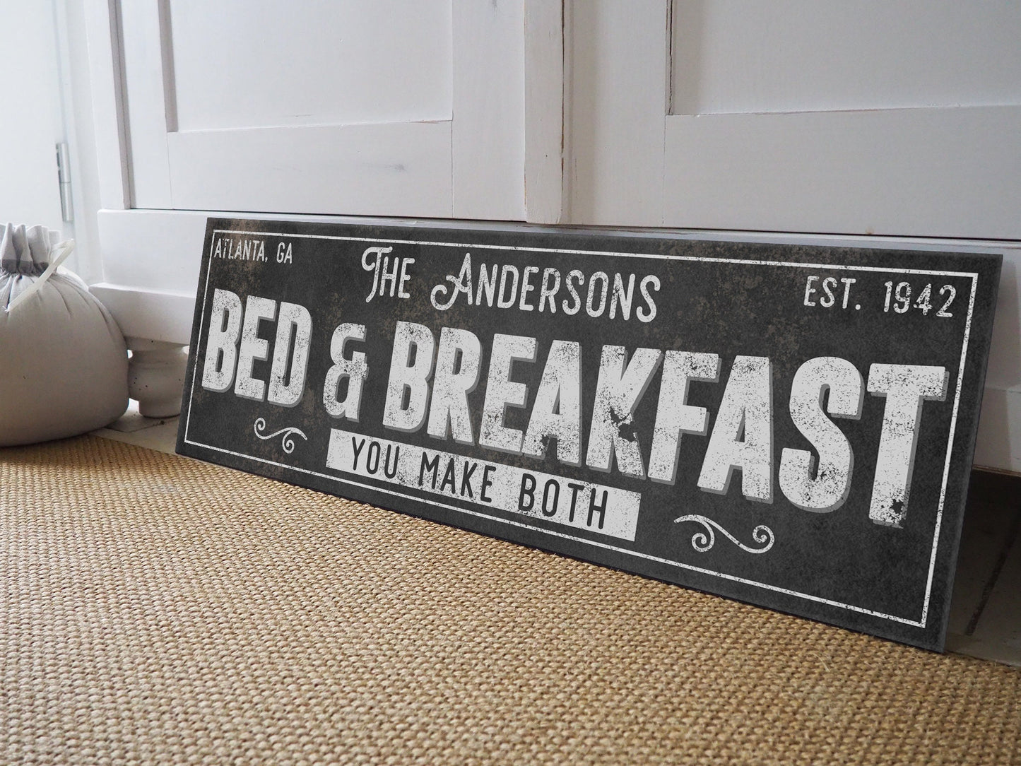 CUSTOM BED AND BREAKFAST SIGN