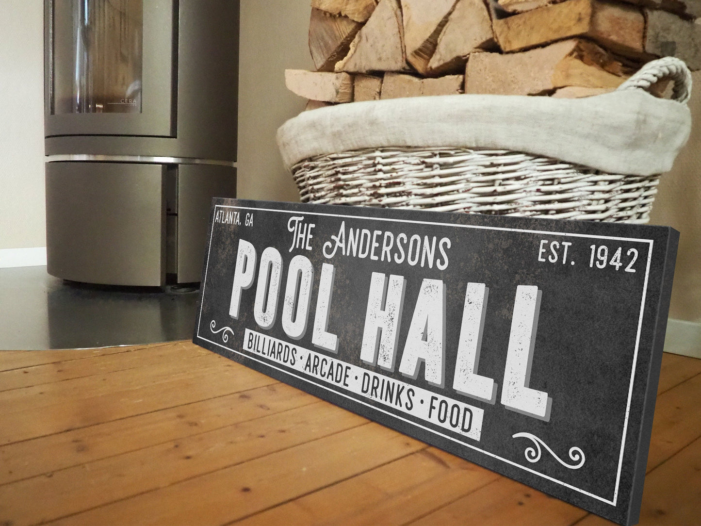 CUSTOM POOL HALL SIGN