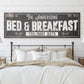 CUSTOM BED AND BREAKFAST SIGN