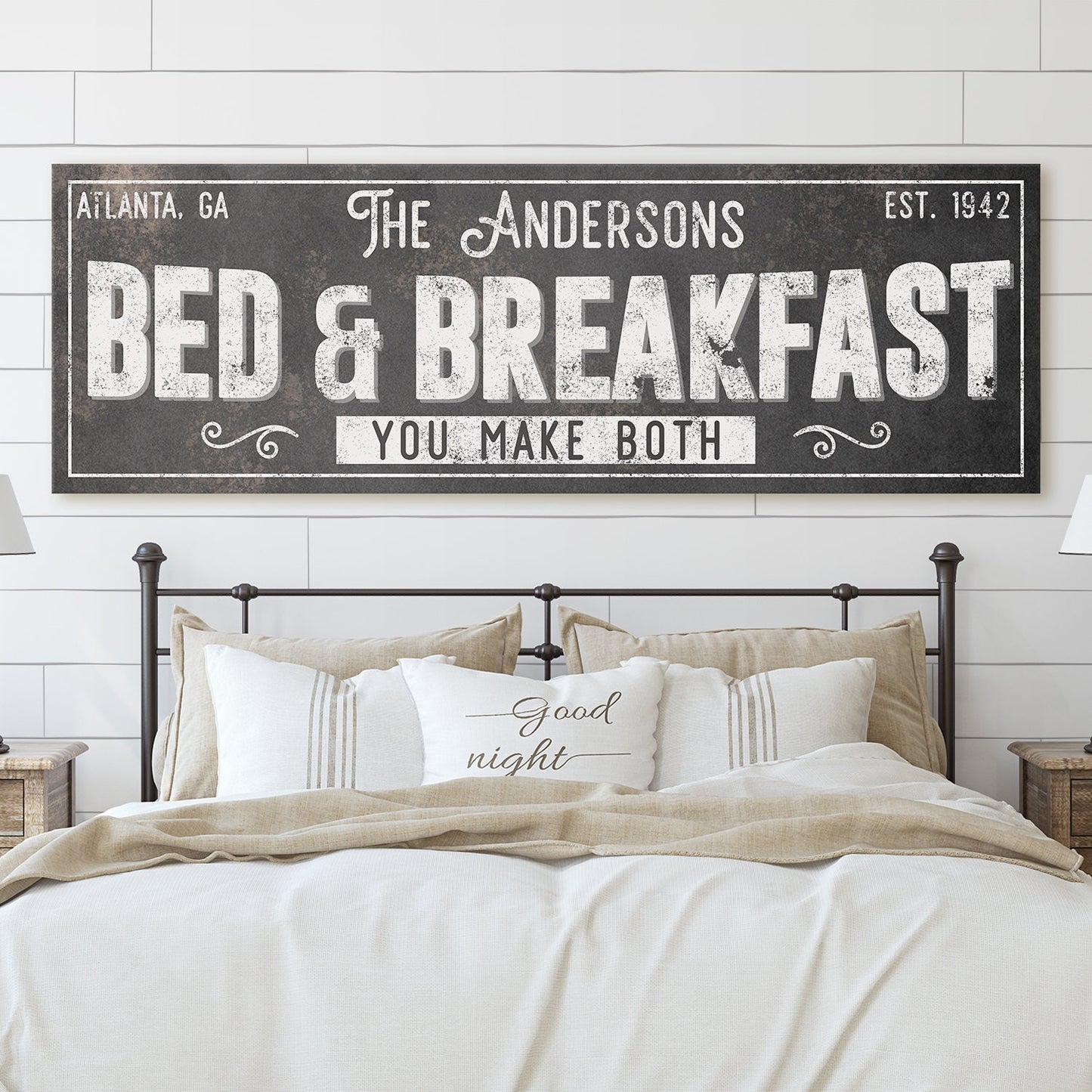 CUSTOM BED AND BREAKFAST SIGN