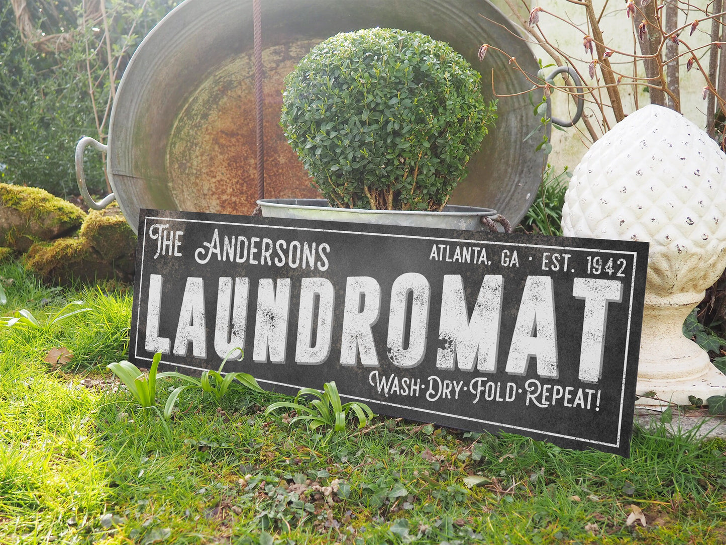 CUSTOM LAUNDROMAT SIGN