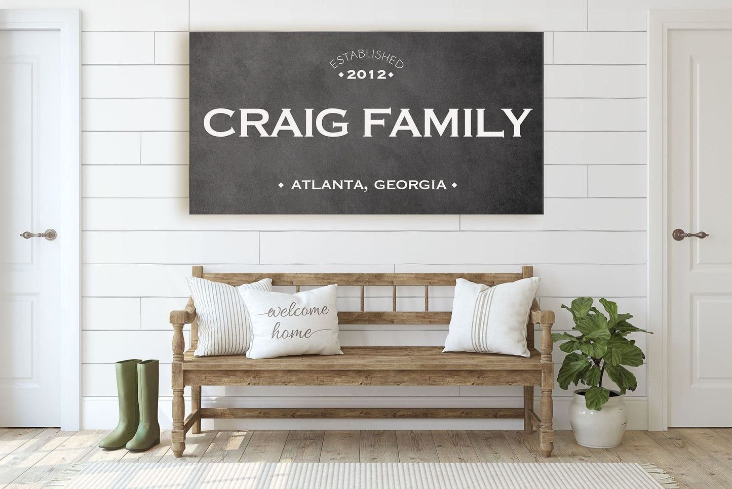 CUSTOM FAMILY NAME SIGN