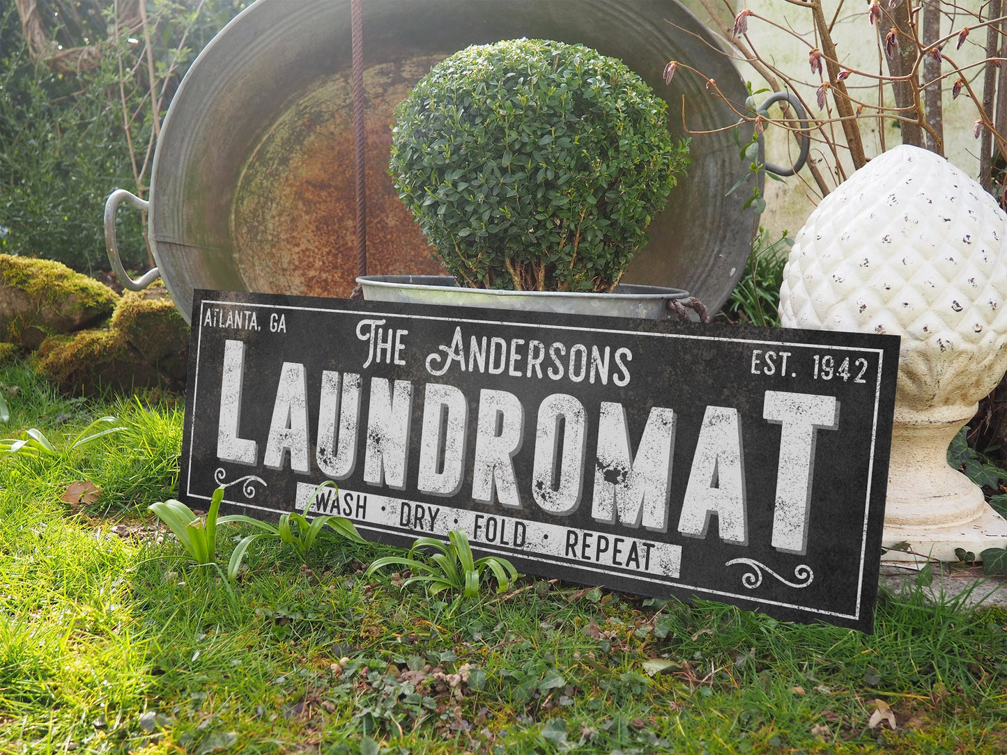 CUSTOM LAUNDROMAT SIGN