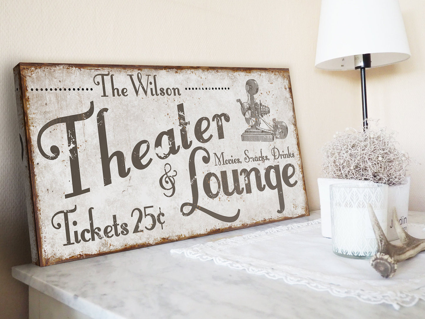 CUSTOM THEATER AND LOUNGE SIGN