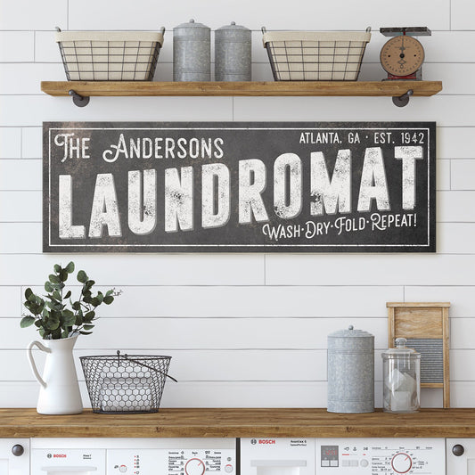 CUSTOM LAUNDROMAT SIGN