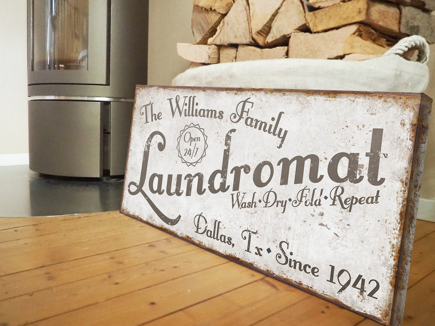 CUSTOM LAUNDROMAT SIGN