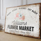 CUSTOM FLOWERS SIGN