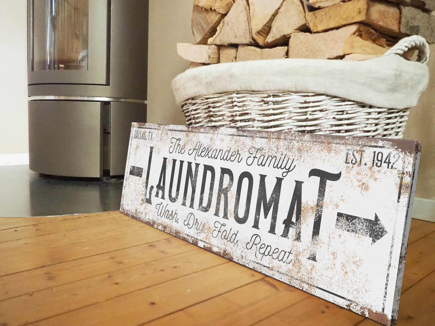 CUSTOM LAUNDROMAT SIGN