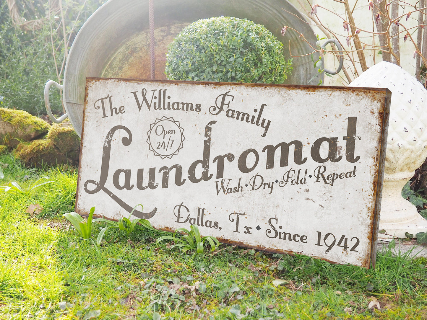 CUSTOM LAUNDROMAT SIGN