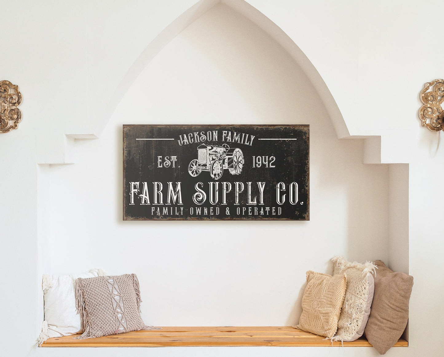 CUSTOM FARM SUPPLY CO. SIGN