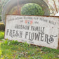 CUSTOM FRESH FLOWERS SIGN