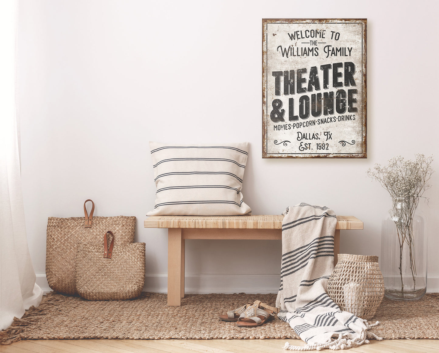 CUSTOM THEATER AND LOUNGE SIGN