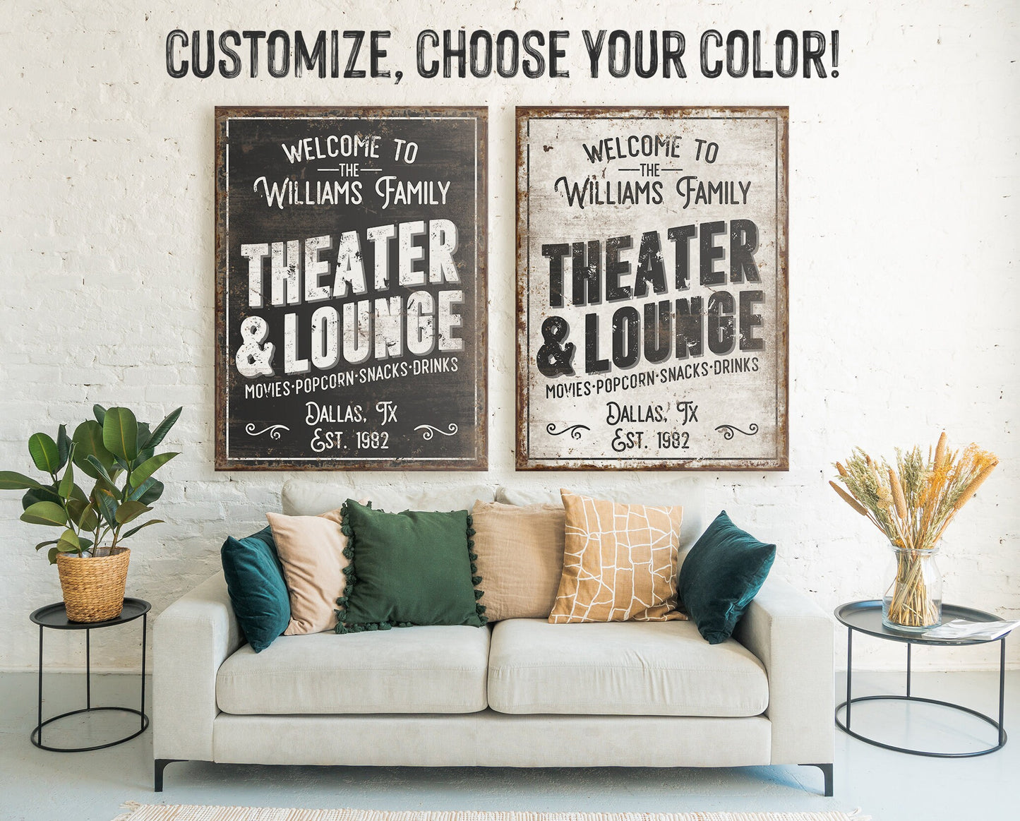 CUSTOM THEATER AND LOUNGE SIGN