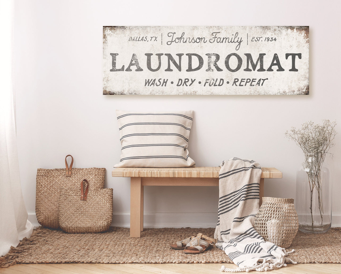 CUSTOM LAUNDROMAT SIGN