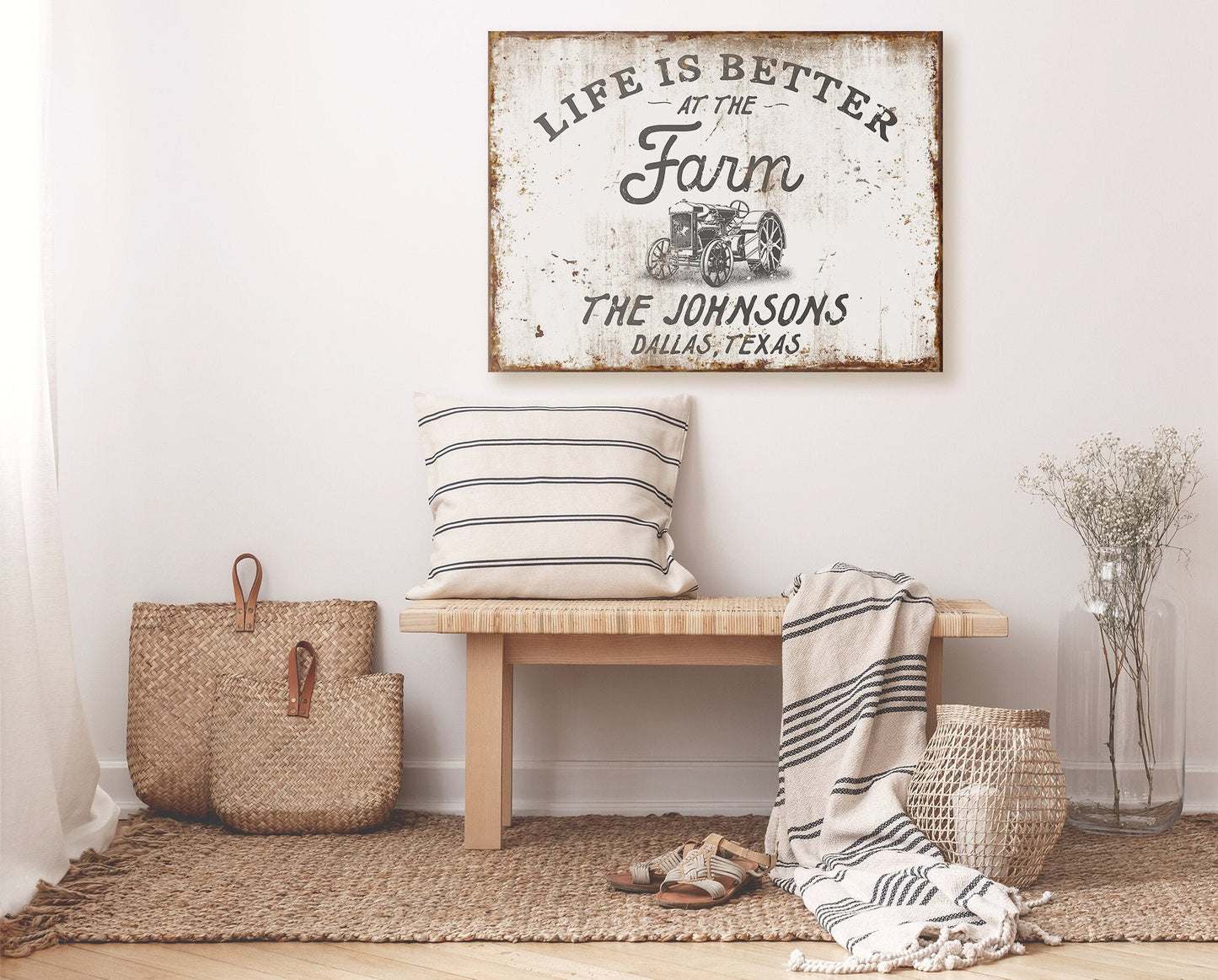LIFE IS BETTER AT THE FARM SIGN