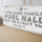 CUSTOM POOL HALL SIGN