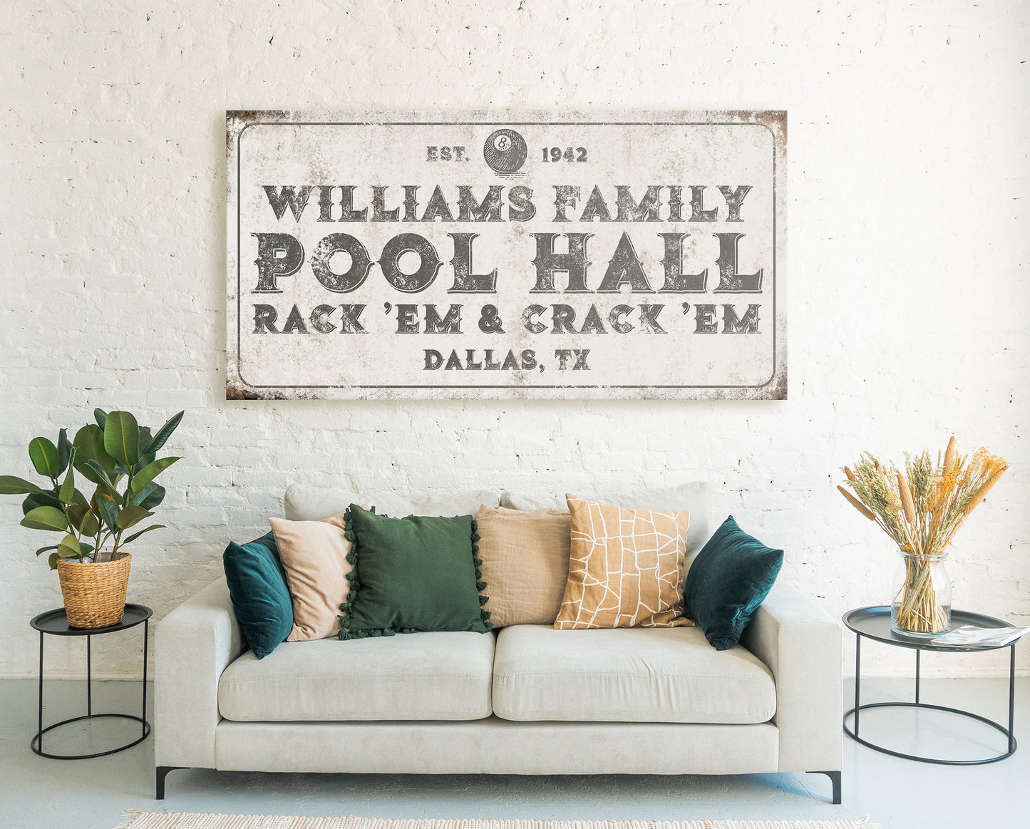 CUSTOM POOL HALL SIGN