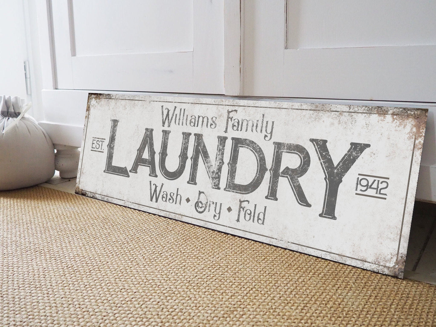 CUSTOM LAUNDRY ROOM SIGN