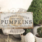 CUSTOM FAMILY PUMPKIN FARM SIGN