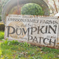 CUSTOM FAMILY PUMPKIN FARM SIGN