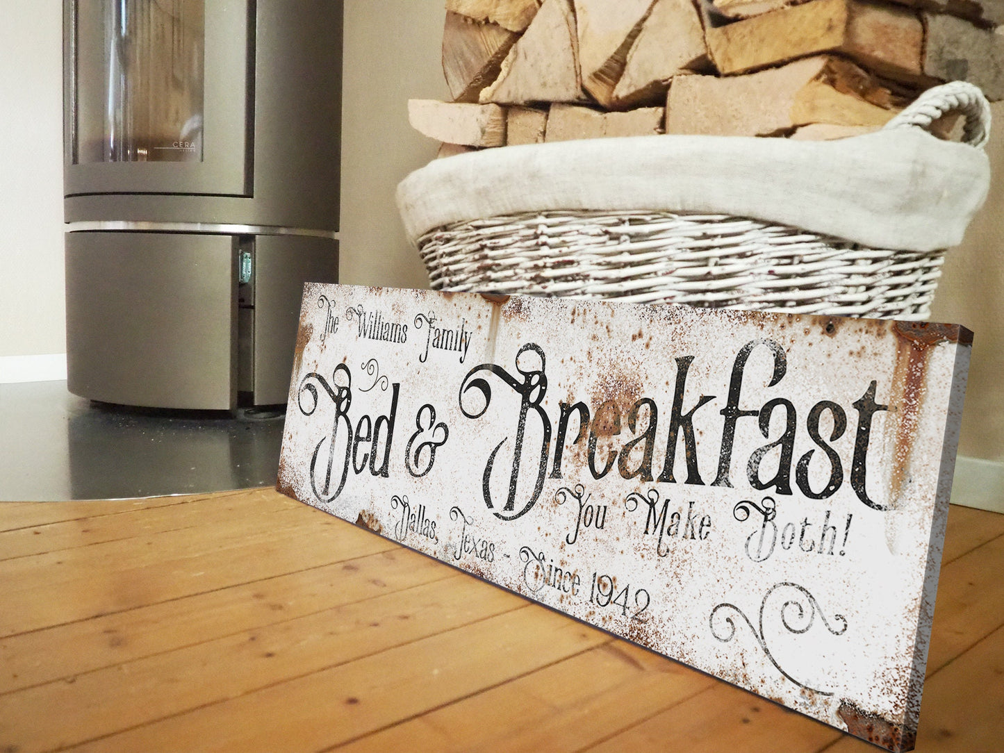 CUSTOM BED AND BREAKFAST SIGN