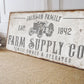 CUSTOM FARM SUPPLY CO. SIGN