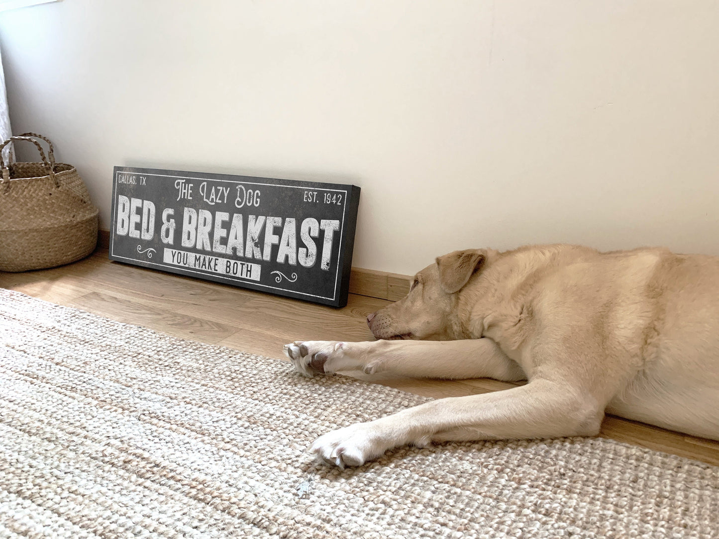 CUSTOM BED AND BREAKFAST SIGN