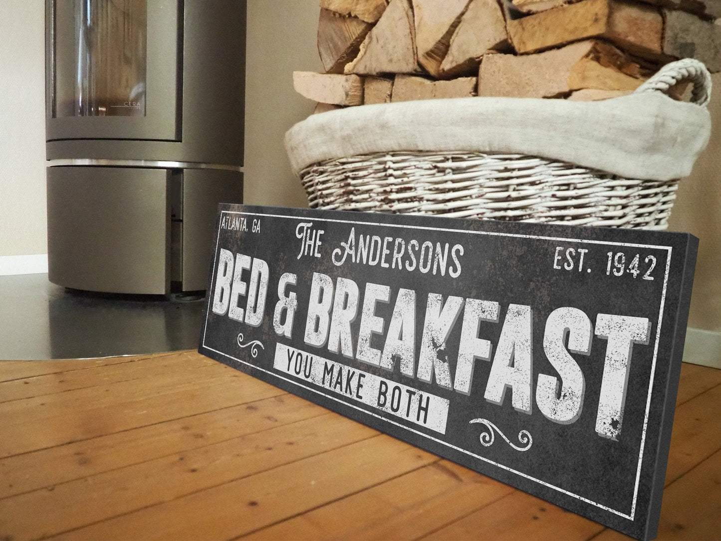 CUSTOM BED AND BREAKFAST SIGN