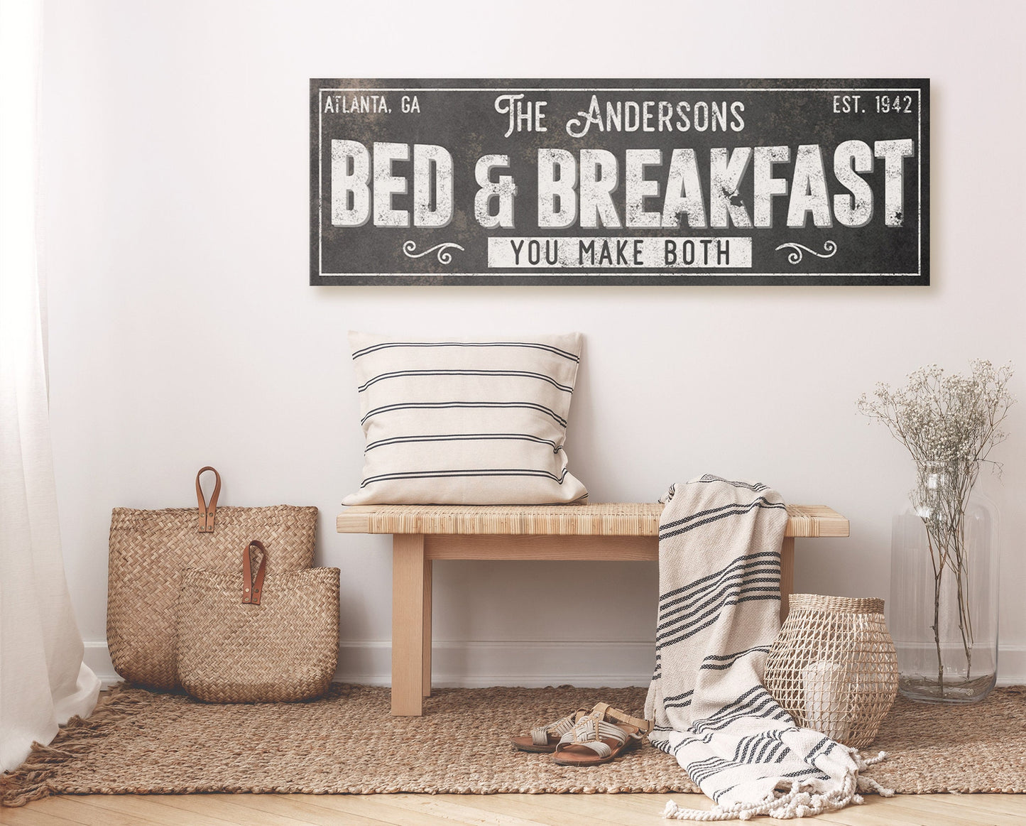 CUSTOM BED AND BREAKFAST SIGN