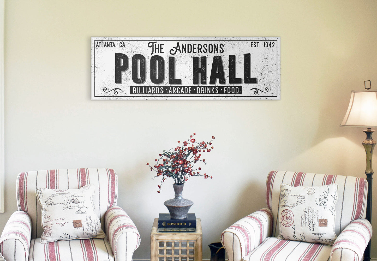 CUSTOM POOL HALL SIGN