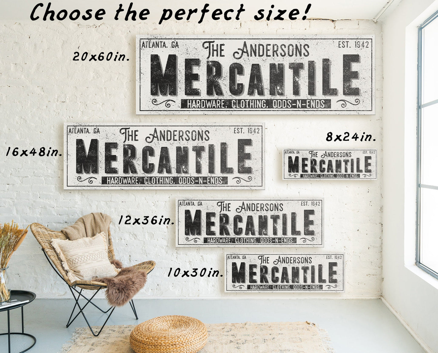 CUSTOM MERCANTILE SIGN