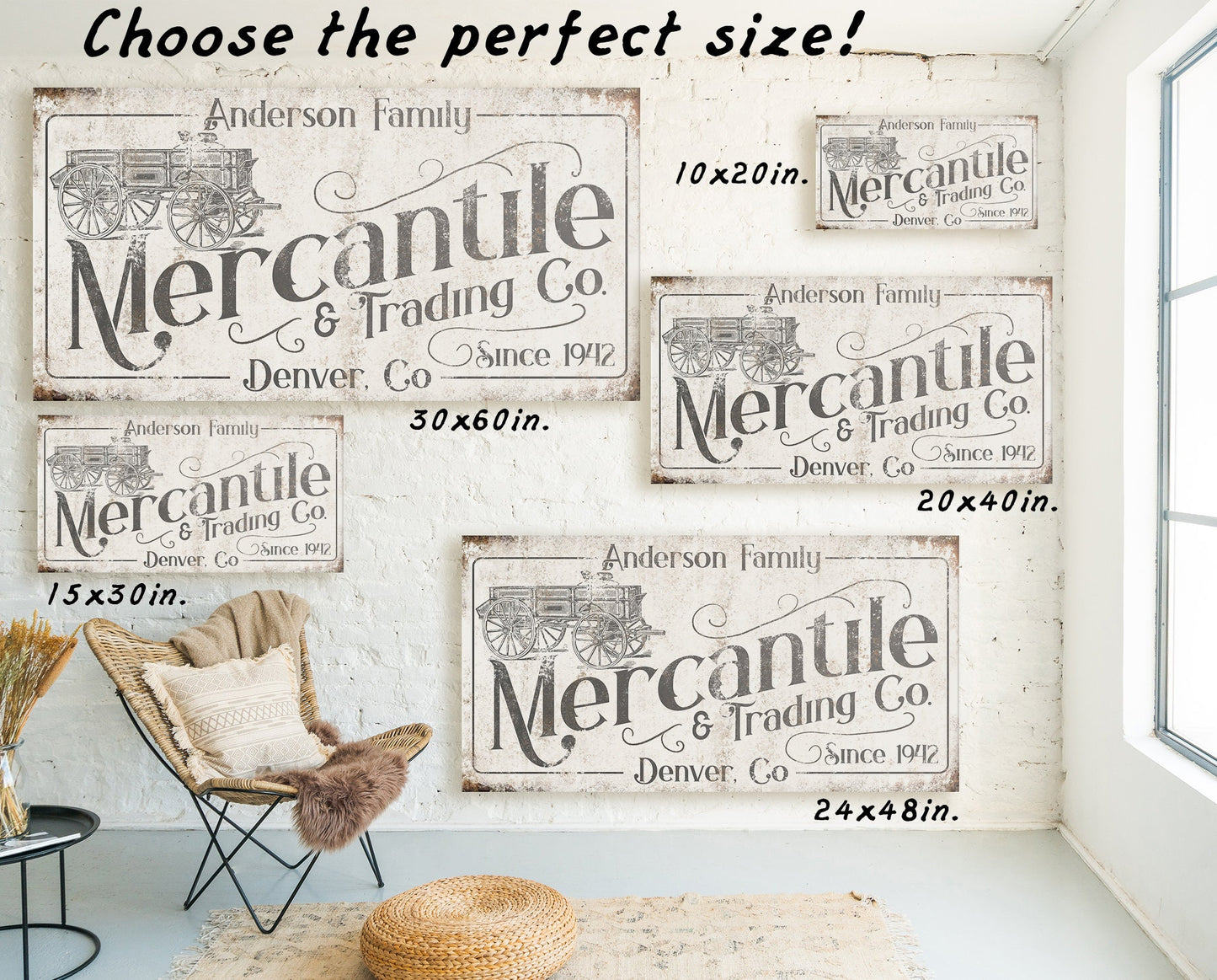 CUSTOM MERCANTILE SIGN