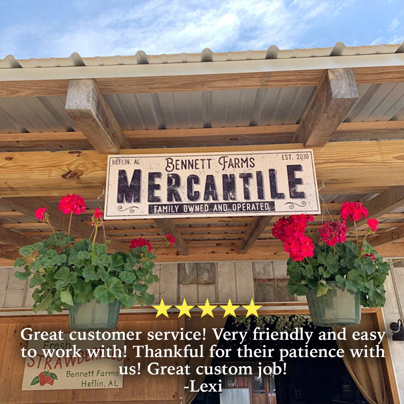 CUSTOM MERCANTILE SIGN