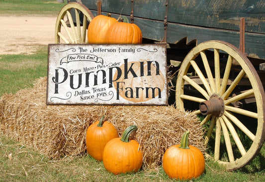 CUSTOM PUMPKIN FARM SIGN