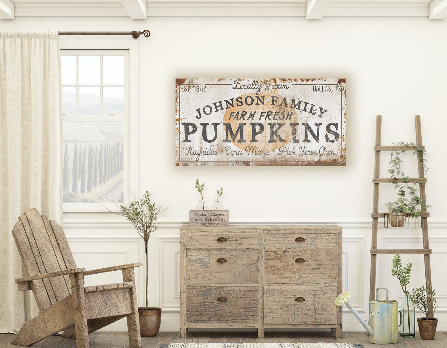 CUSTOM FAMILY PUMPKIN FARM SIGN