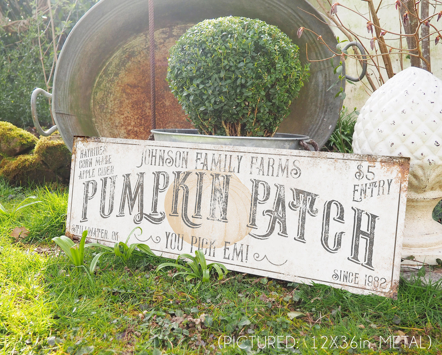 CUSTOM PUMPKIN PATCH SIGN