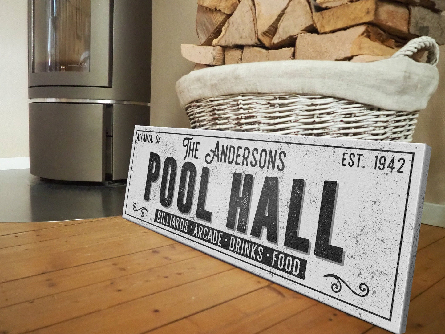 CUSTOM POOL HALL SIGN