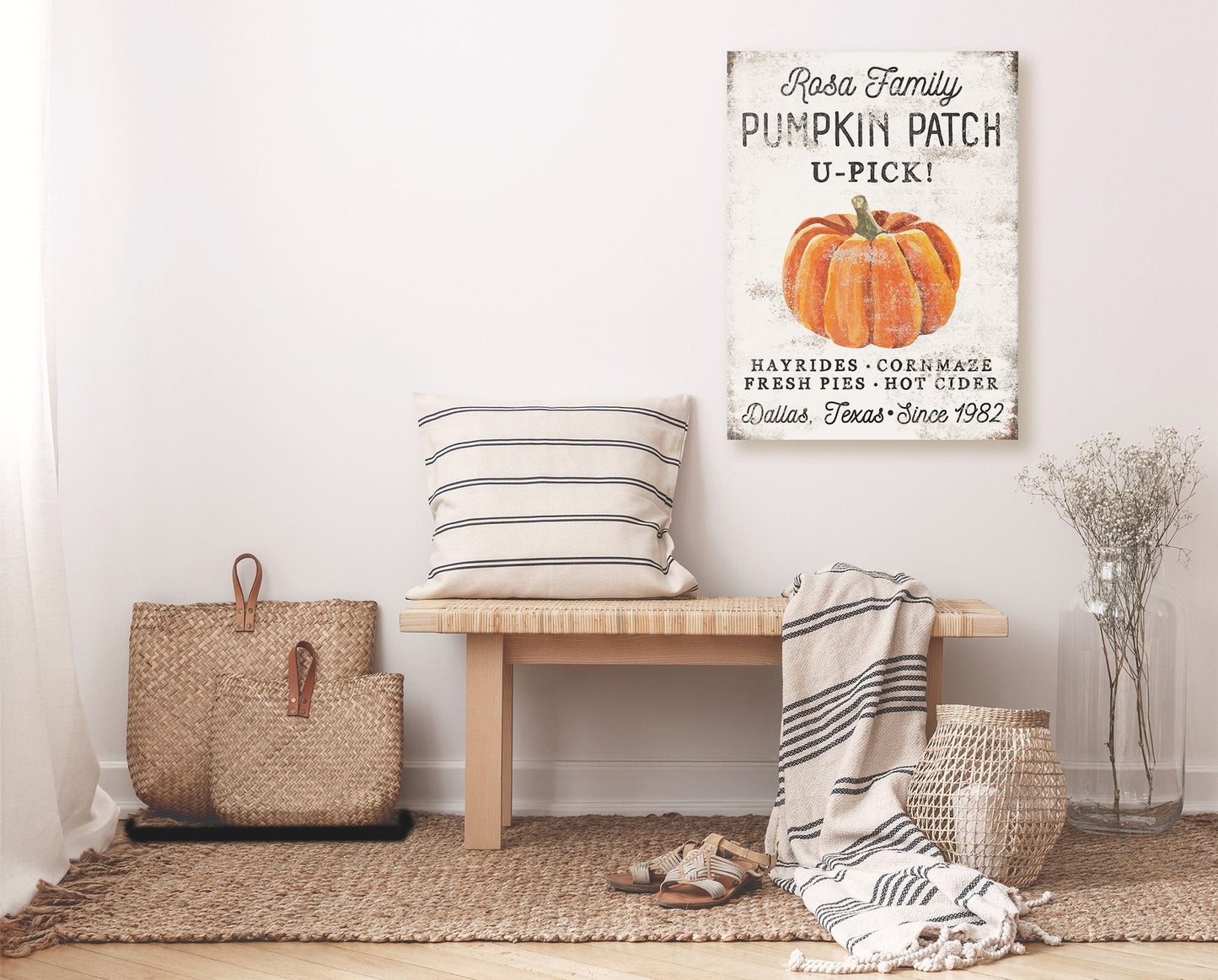 CUSTOM FAMILY PUMPKIN PATCH SIGN