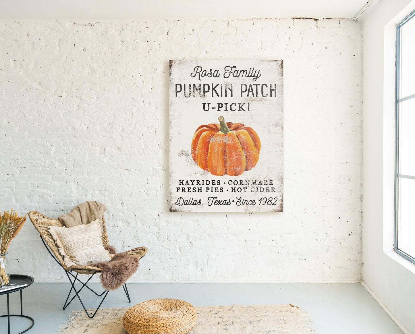 CUSTOM FAMILY PUMPKIN PATCH SIGN