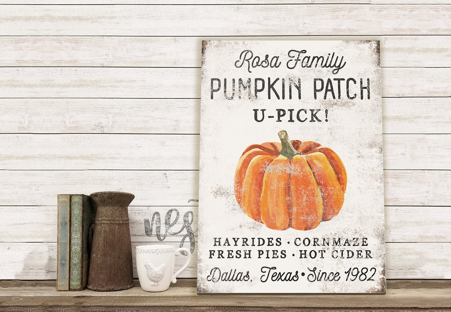 CUSTOM FAMILY PUMPKIN PATCH SIGN