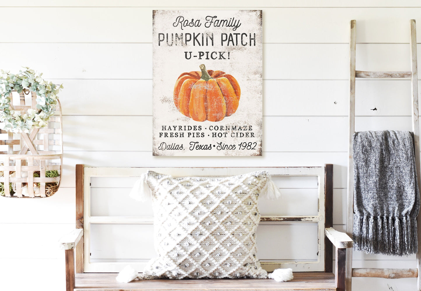 CUSTOM FAMILY PUMPKIN PATCH SIGN